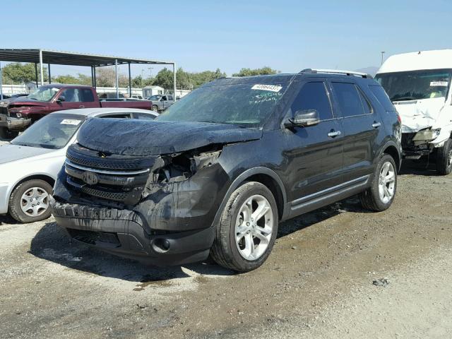 1FM5K7F80DGA08646 - 2013 FORD EXPLORER L BLACK photo 2