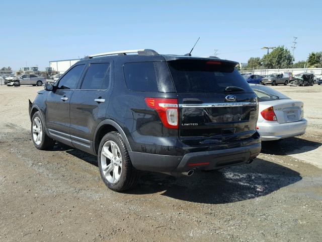 1FM5K7F80DGA08646 - 2013 FORD EXPLORER L BLACK photo 3