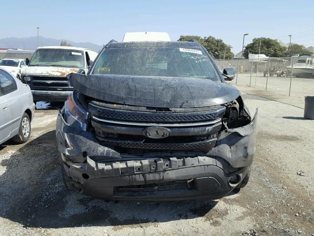 1FM5K7F80DGA08646 - 2013 FORD EXPLORER L BLACK photo 9