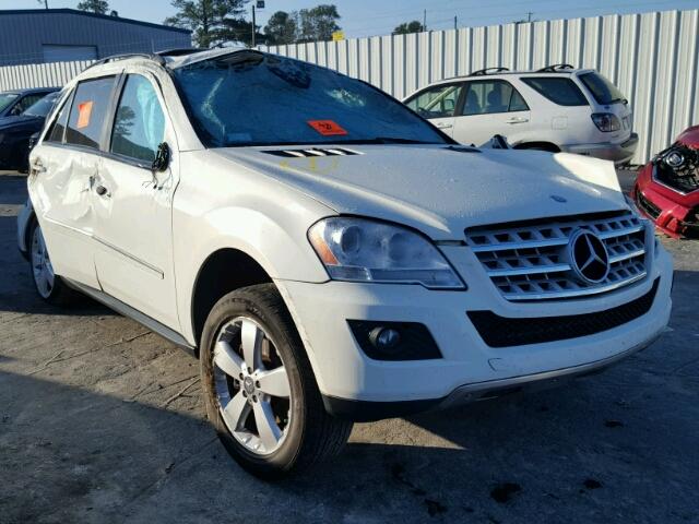 4JGBB86E89A449501 - 2009 MERCEDES-BENZ ML 350 WHITE photo 1