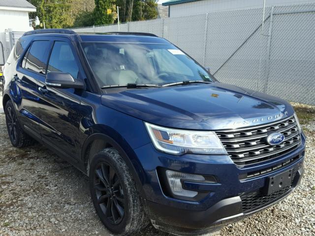 1FM5K7D82HGD52018 - 2017 FORD EXPLORER BLUE photo 1