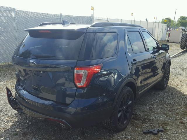 1FM5K7D82HGD52018 - 2017 FORD EXPLORER BLUE photo 4
