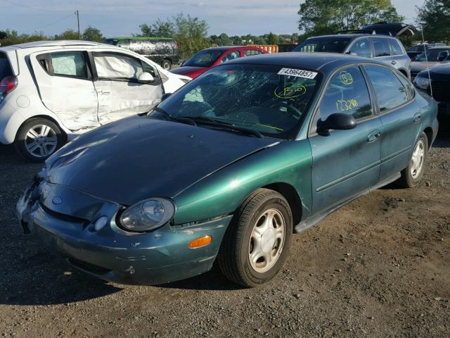 1FALP52U2VG255002 - 1997 FORD TAURUS GL GREEN photo 2