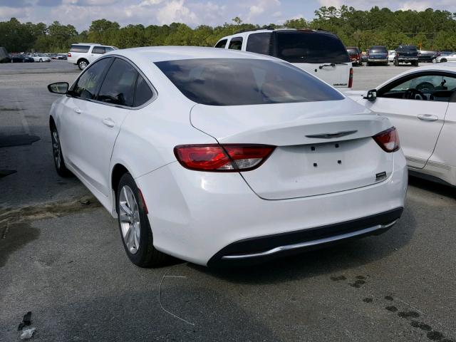 1C3CCCABXFN699465 - 2015 CHRYSLER 200 LIMITE WHITE photo 3