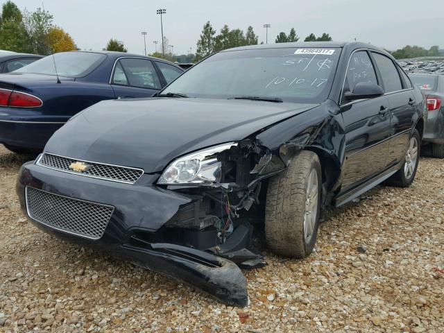 2G1WG5E31C1269521 - 2012 CHEVROLET IMPALA BLACK photo 2