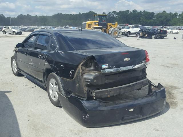 2G1WT57K091264092 - 2009 CHEVROLET IMPALA BLACK photo 3