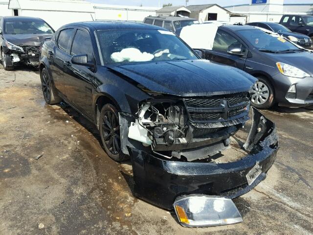 1C3CDZAB9EN189607 - 2014 DODGE AVENGER SE BLACK photo 1