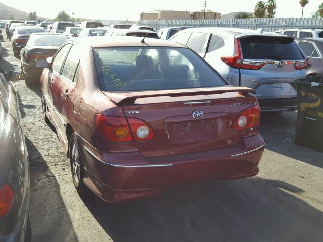 1NXBR32E04Z250132 - 2004 TOYOTA COROLLA CE RED photo 3