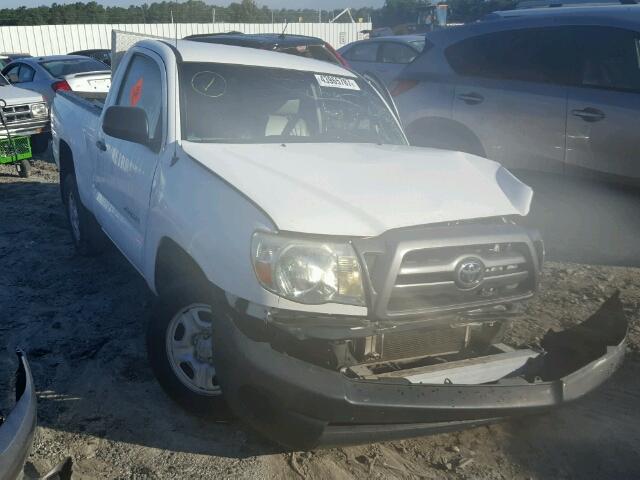 5TENX4CN8AZ671627 - 2010 TOYOTA TACOMA WHITE photo 1