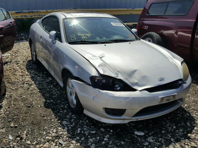 KMHHM65D55U161204 - 2005 HYUNDAI TIBURON SILVER photo 1