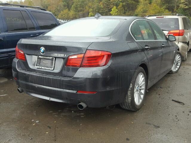 WBAFU7C54BC779903 - 2011 BMW 535 XI CHARCOAL photo 4