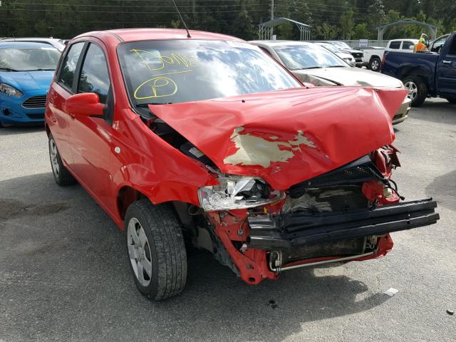 KL1TD66638B142799 - 2008 CHEVROLET AVEO BASE RED photo 1