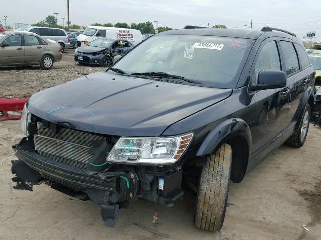 3D4PH1FG3BT554398 - 2011 DODGE JOURNEY MA BLACK photo 2