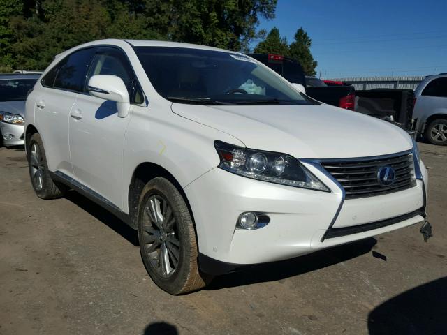 JTJZB1BA4D2409235 - 2013 LEXUS RX 450H WHITE photo 1