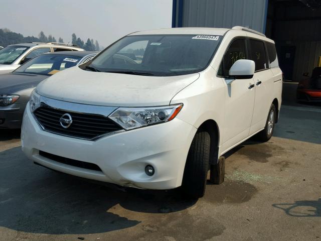 JN8AE2KP1D9066834 - 2013 NISSAN QUEST S WHITE photo 2