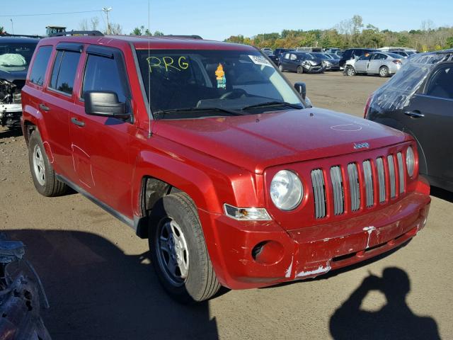 1J8FT28W18D799368 - 2008 JEEP PATRIOT SP BURGUNDY photo 1