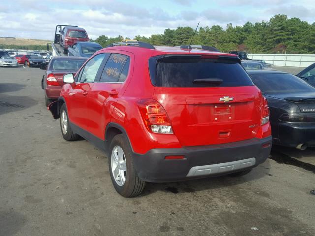 KL7CJLSB6GB518992 - 2016 CHEVROLET TRAX 1LT RED photo 3