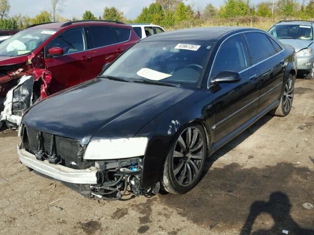 WAUML44E75N002583 - 2005 AUDI A8 BLACK photo 2