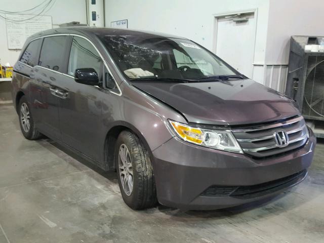 5FNRL5H48CB017895 - 2012 HONDA ODYSSEY EX GRAY photo 1