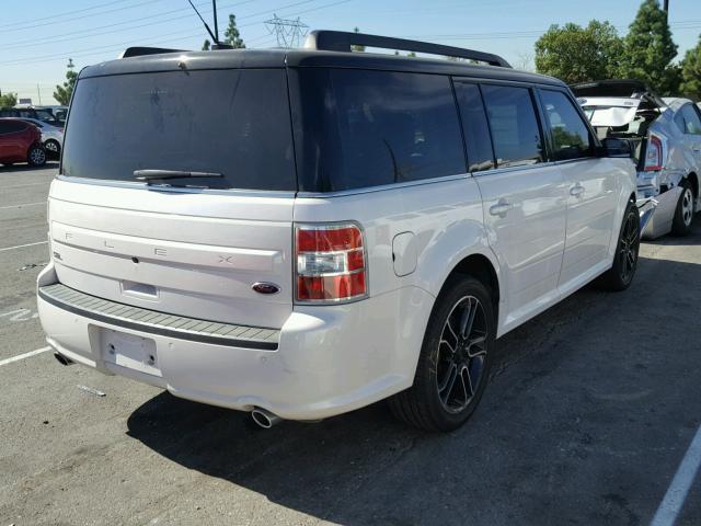 2FMGK5C88EBD37377 - 2014 FORD FLEX SEL WHITE photo 4