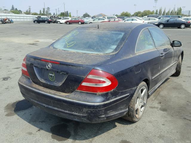 WDBTJ75J33F045356 - 2003 MERCEDES-BENZ CLK 500 BLUE photo 4