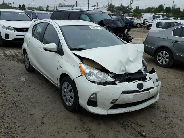 JTDKDTB32C1020996 - 2012 TOYOTA PRIUS C WHITE photo 1