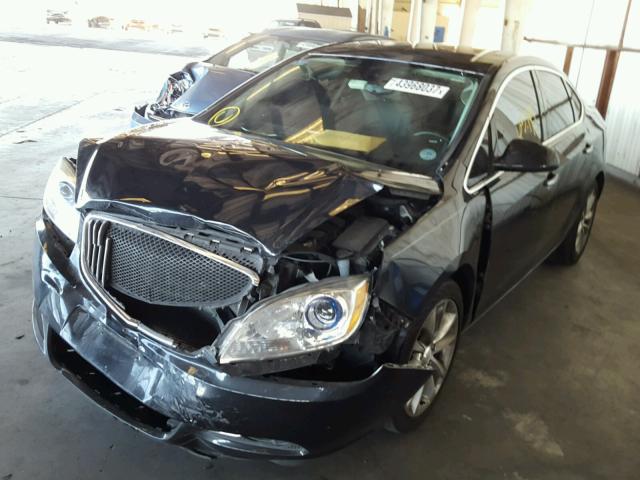 1G4PP5SK7E4164587 - 2014 BUICK VERANO BLACK photo 2