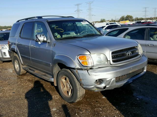 5TDBT44A82S101328 - 2002 TOYOTA SEQUOIA SILVER photo 1