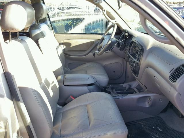 5TDBT44A82S101328 - 2002 TOYOTA SEQUOIA SILVER photo 5