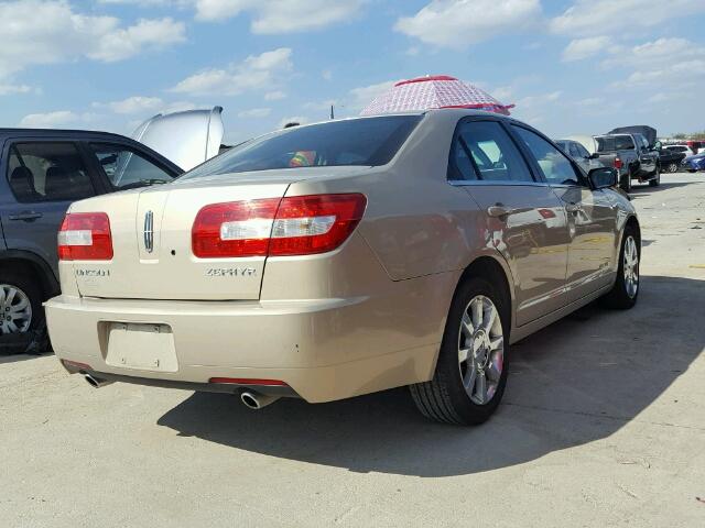 3LNHM26126R654523 - 2006 LINCOLN ZEPHYR BROWN photo 4