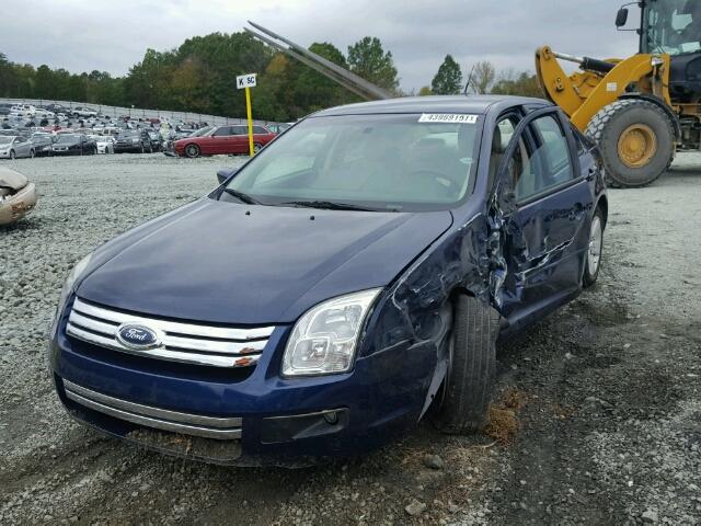 3FAHP07187R187324 - 2007 FORD FUSION BLUE photo 2