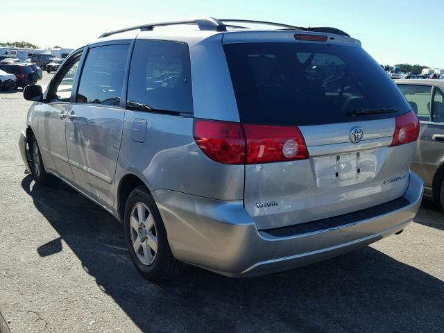 5TDZK23C78S105467 - 2008 TOYOTA SIENNA SILVER photo 3