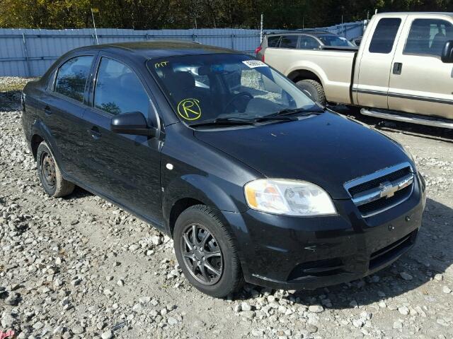 KL1TD55607B183790 - 2007 CHEVROLET AVEO BASE BLACK photo 1