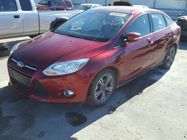 1FADP3F2XEL269433 - 2014 FORD FOCUS SE RED photo 2