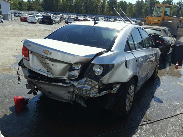 1G1PC5SH3B7193365 - 2011 CHEVROLET CRUZE LS SILVER photo 4