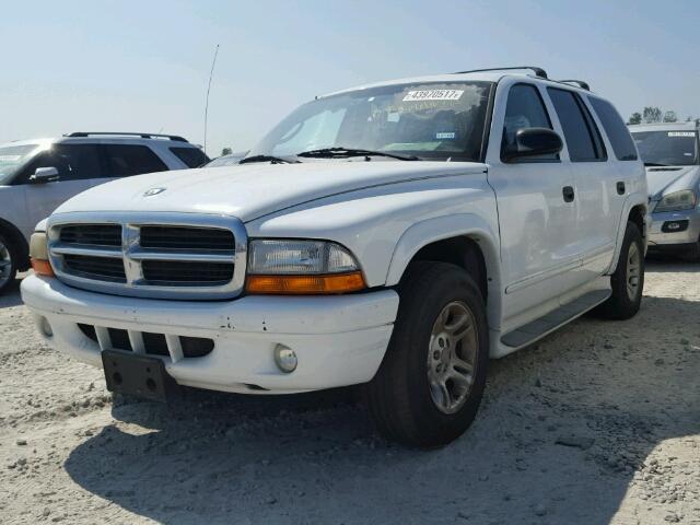 1D4HR48N53F503088 - 2003 DODGE DURANGO SL WHITE photo 2