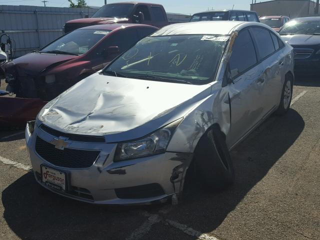 1G1PA5SH3D7154994 - 2013 CHEVROLET CRUZE LS SILVER photo 2