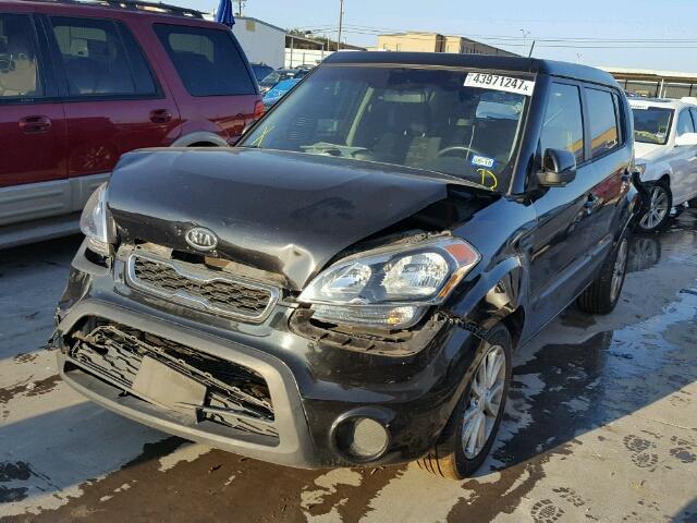 KNDJT2A67C7354233 - 2012 KIA SOUL + BLACK photo 2