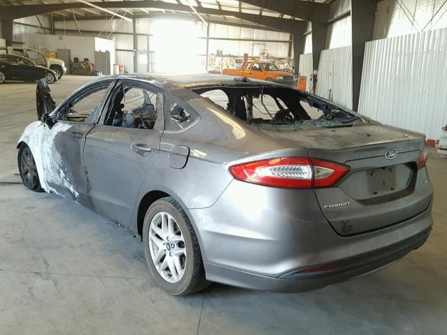 3FA6P0H71ER195367 - 2014 FORD FUSION SE BURN photo 3