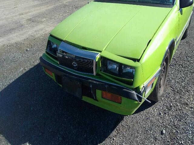 1C3BJ55E4JG421630 - 1988 CHRYSLER LEBARON PR GREEN photo 9