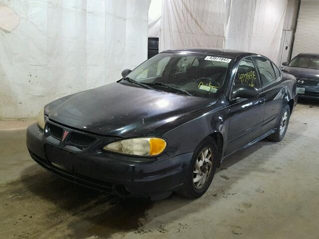 1G2NE52F04M650178 - 2004 PONTIAC GRAND AM S BLACK photo 2