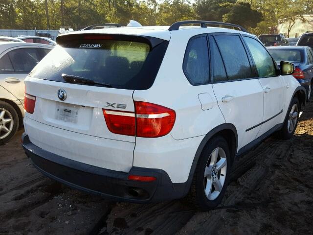 5UXFE43577L012681 - 2007 BMW X5 3.0I WHITE photo 4