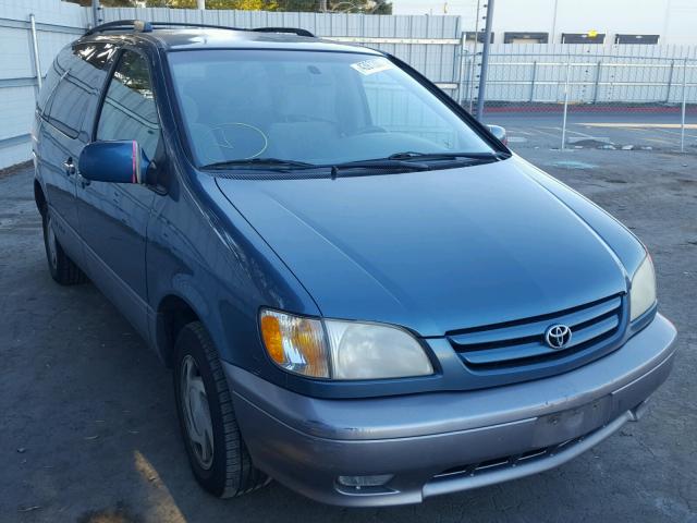 4T3ZF13C31U325403 - 2001 TOYOTA SIENNA LE BLUE photo 1