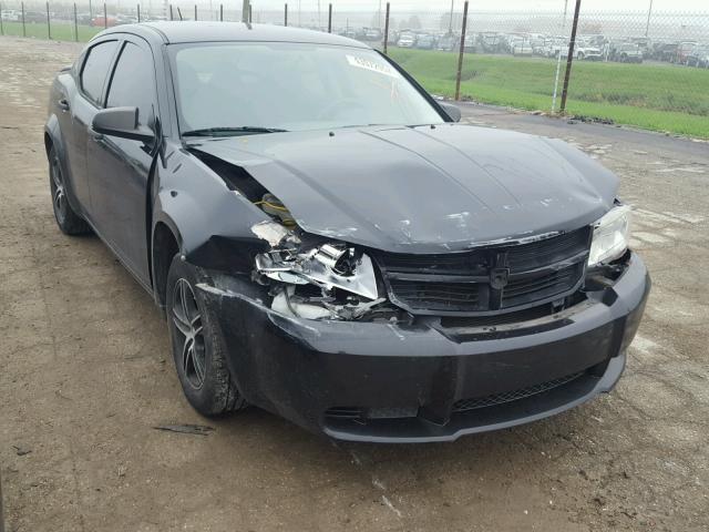 1B3LC46K18N266342 - 2008 DODGE AVENGER SE BLACK photo 1