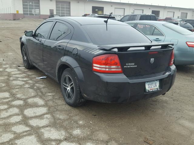 1B3LC46K18N266342 - 2008 DODGE AVENGER SE BLACK photo 3