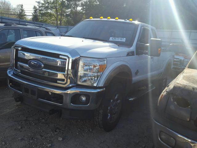 1FT7X3BT5EEB21281 - 2014 FORD F350 SUPER WHITE photo 2