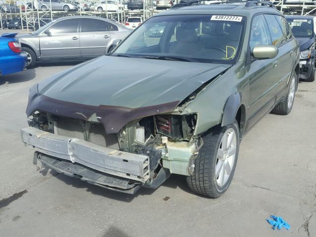 4S4BP62C467341847 - 2006 SUBARU LEGACY OUT GREEN photo 2