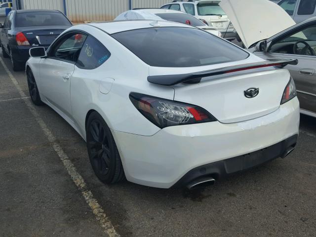 KMHHT6KD7DU111880 - 2013 HYUNDAI GENESIS CO WHITE photo 3