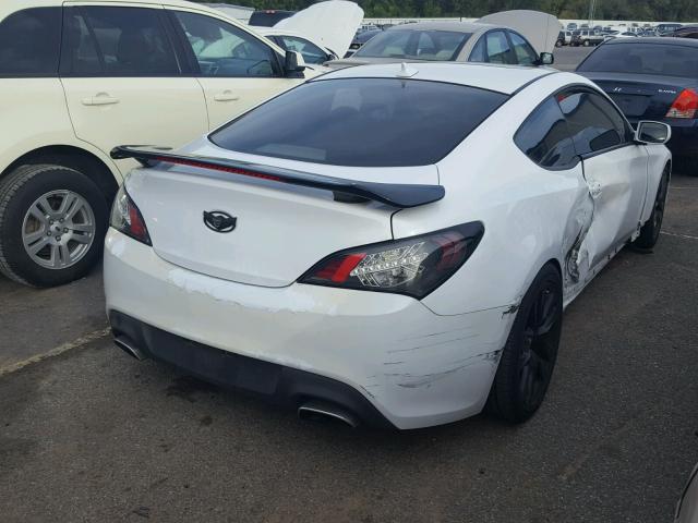 KMHHT6KD7DU111880 - 2013 HYUNDAI GENESIS CO WHITE photo 4