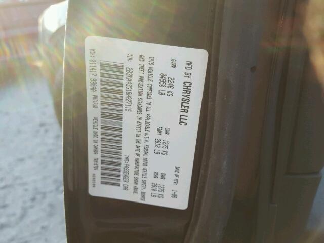 2B3KA43G18H227115 - 2008 DODGE CHARGER BLACK photo 10